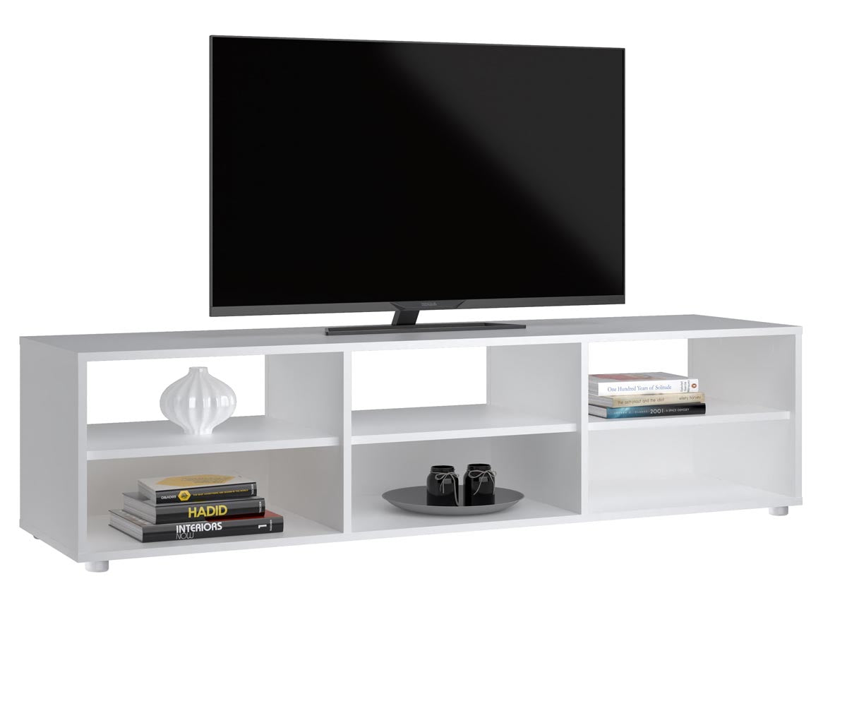Media Lowboard / TV-Möbel Weiß