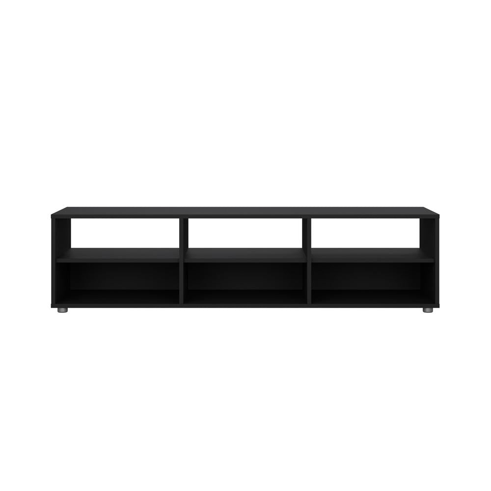 Media Lowboard / TV-Möbel Schwarz Matt