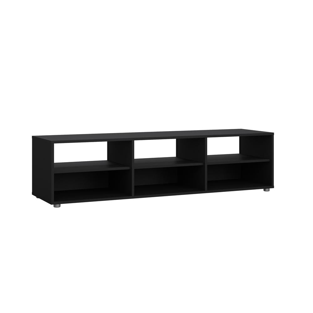 Media Lowboard / TV-Möbel Schwarz Matt