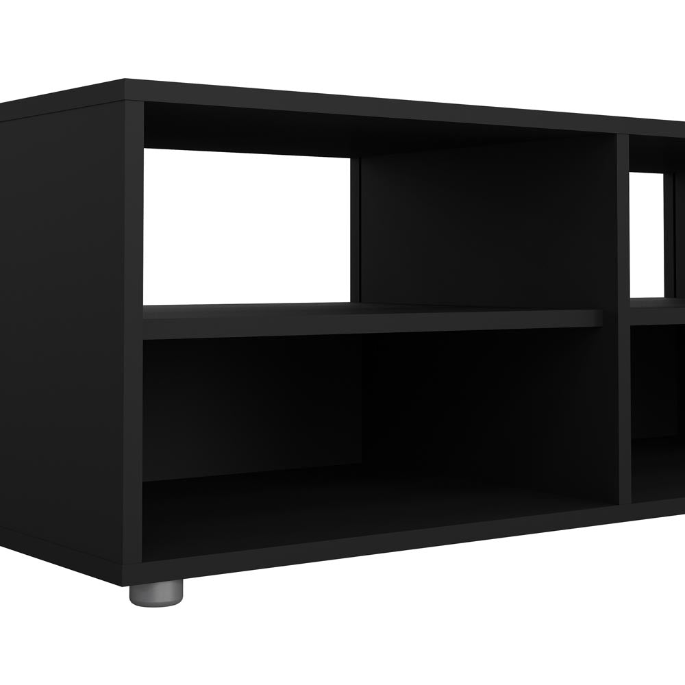 Media Lowboard / TV-Möbel Schwarz Matt