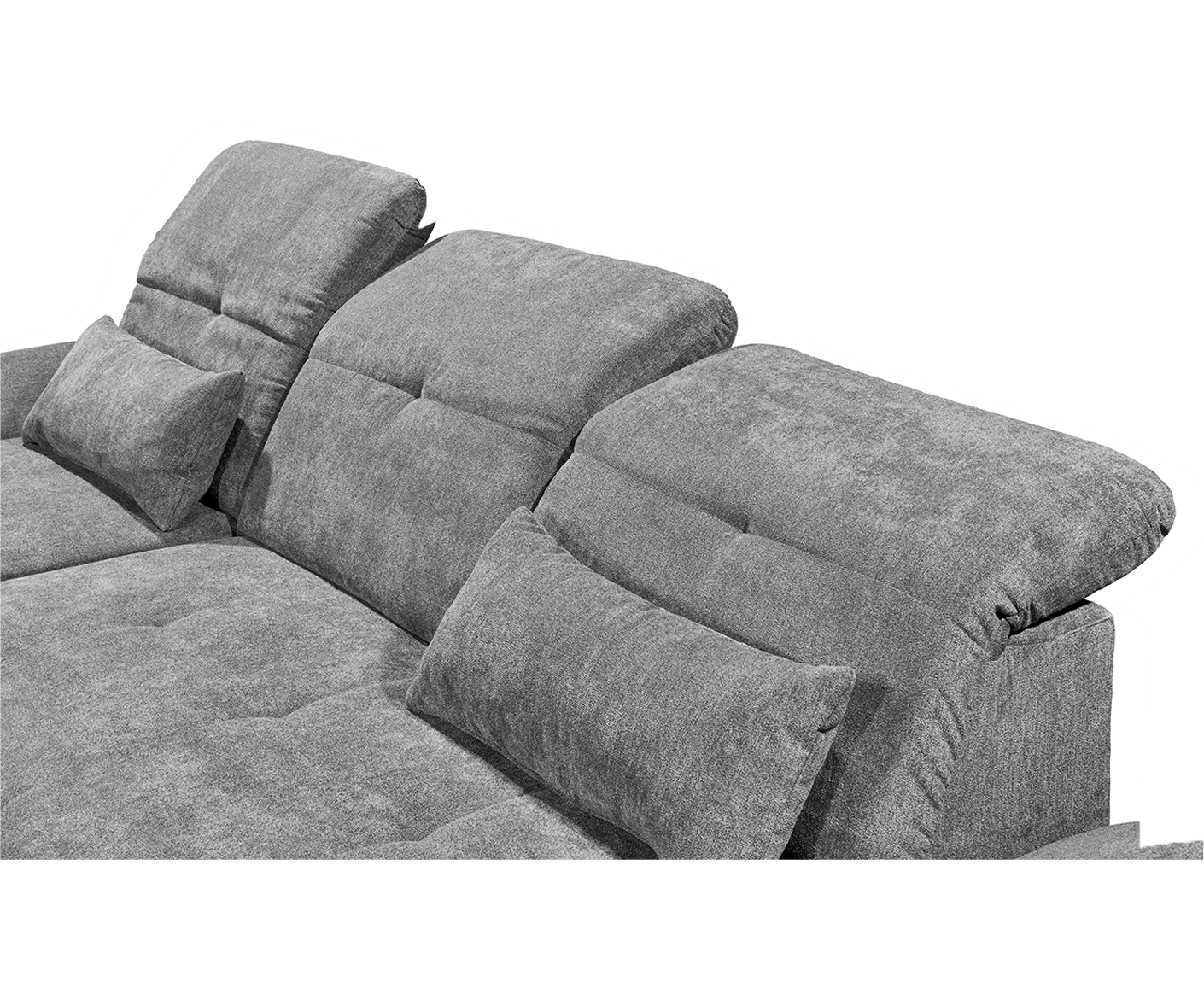 MELFI Ecksofa Longchair 275 x 168 cm, mit Schlaffunktion & Bettkasten