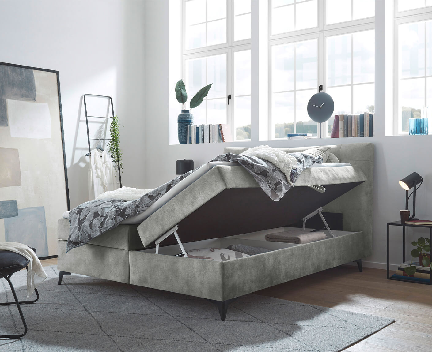 Melrose Boxbett / Polsterbett inkl. Bettkasten