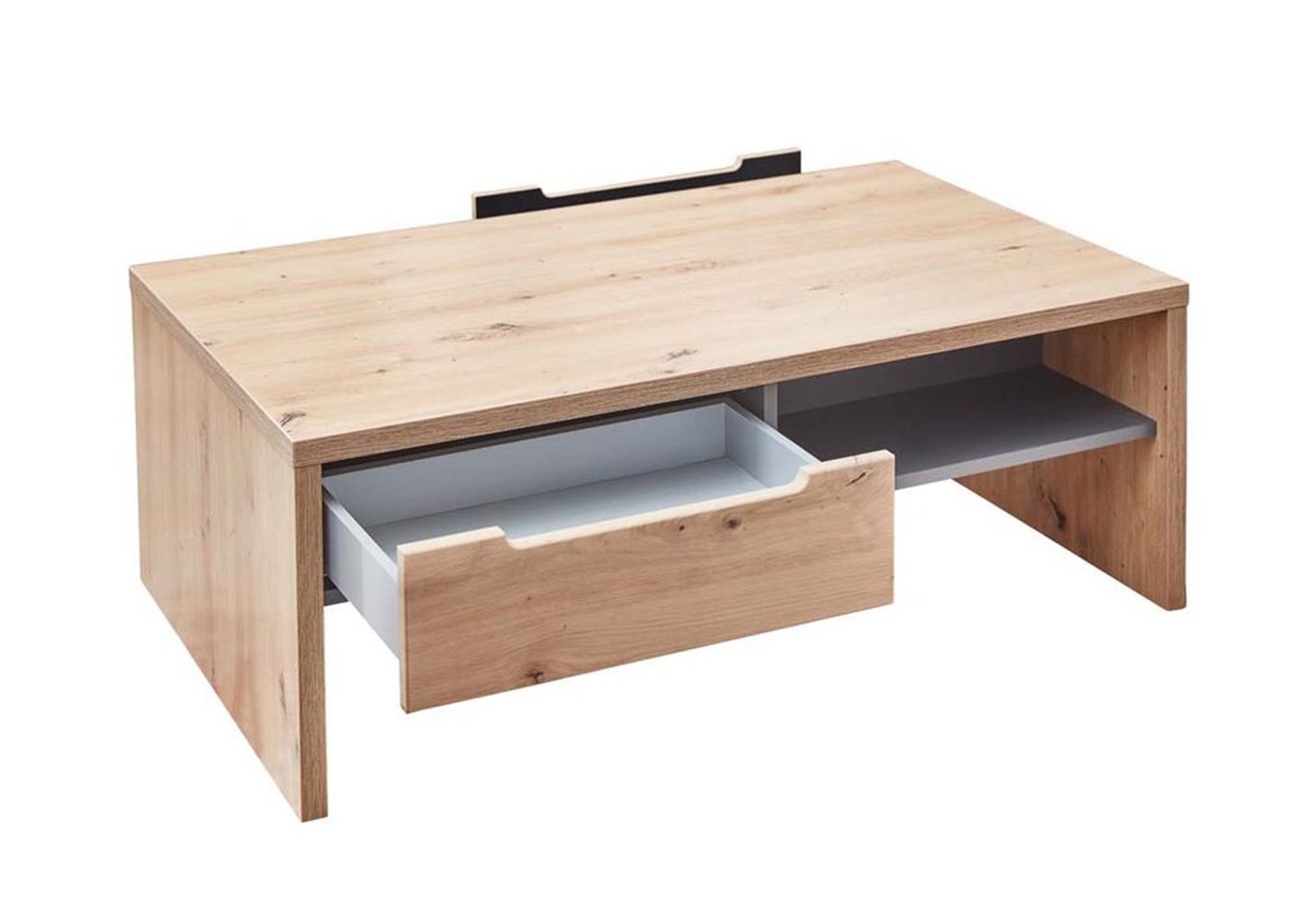 Memphis 6-teiliges Wohnzimmer Komplettset inkl. LED-Beleuchtung Graphit / Artisan Eiche