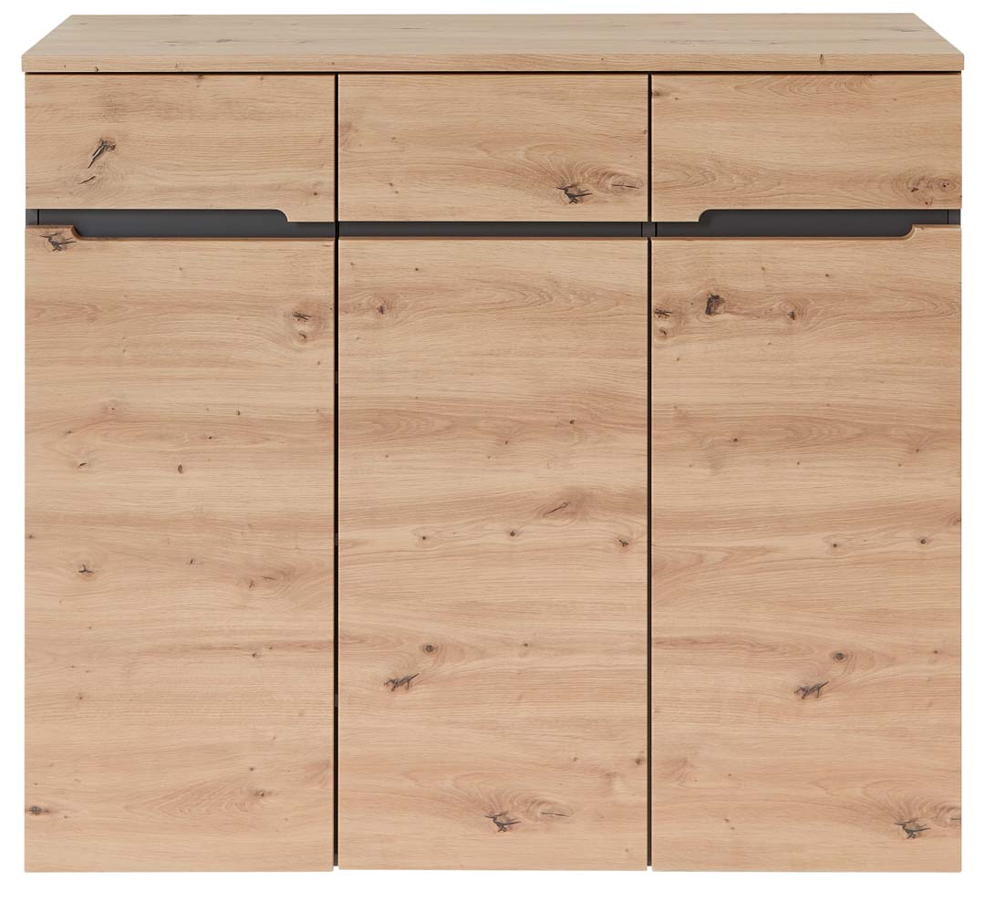 Memphis Schuhschrank Artisan Eiche / Graphit