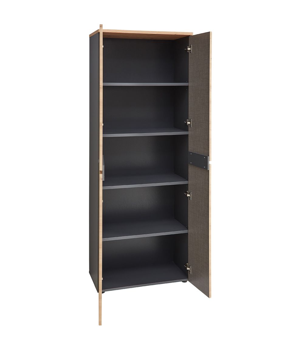 Memphis Aktenschrank 2 trg. Graphit / Artisan Eiche