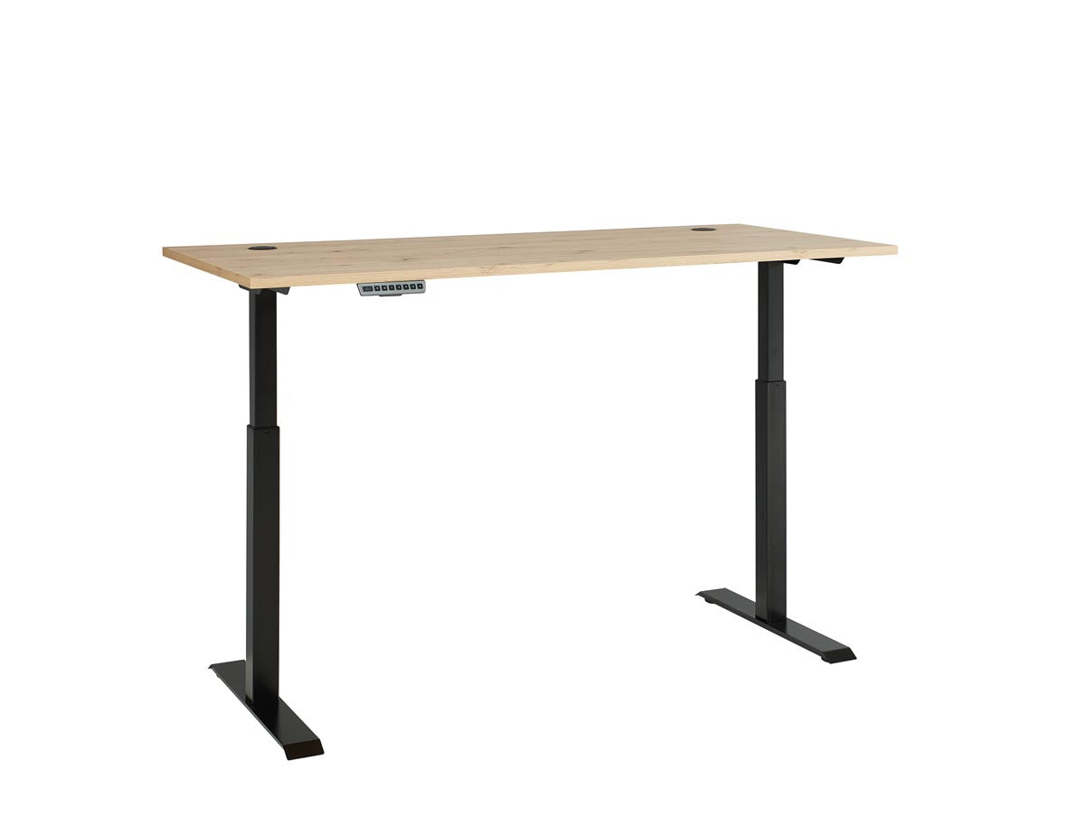 Memphis Schreibtisch, höhenverstellbar, Artisan Eiche / Graphit