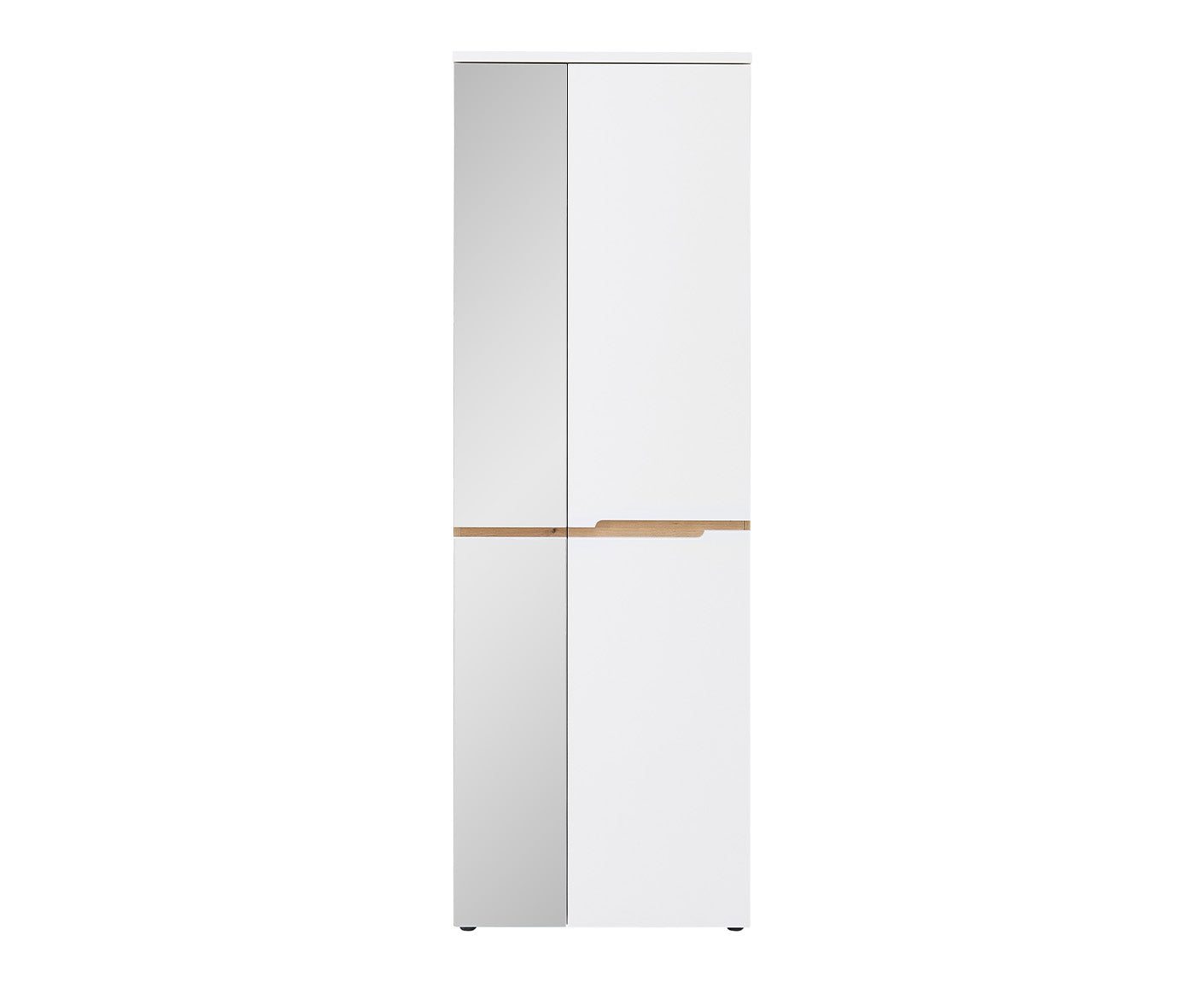 Memphis Garderobenschrank 65x192 cm Weiß supermatt