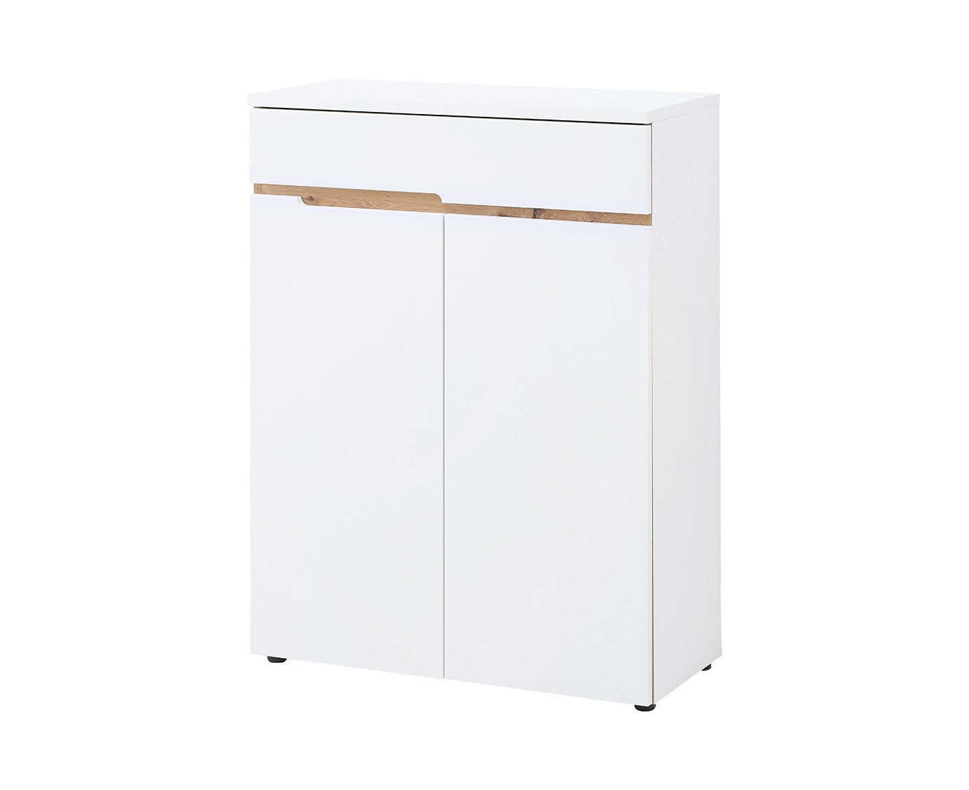 Memphis Schuhschrank 80x107 cm Weiß supermatt