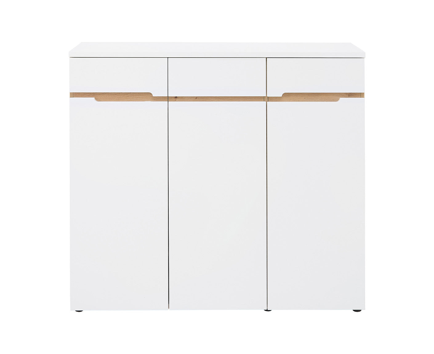 Memphis Schuhschrank 120x107 cm Weiß supermatt