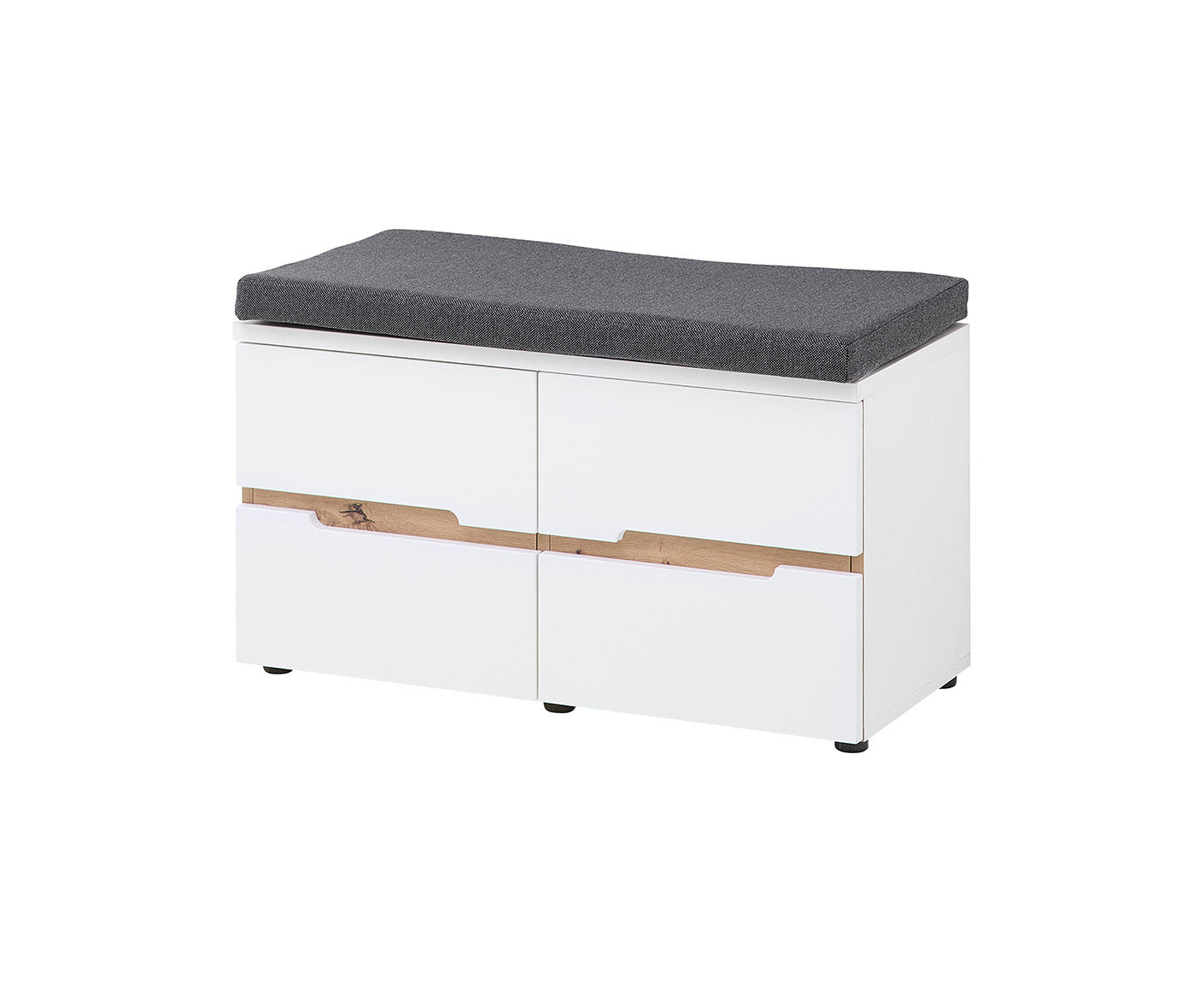 Memphis Schuhbank 80x49 cm Weiß supermatt