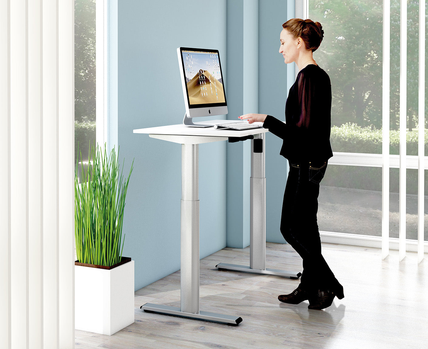 Move 1 base Schreibtisch, elektrisch höhenverstellbar