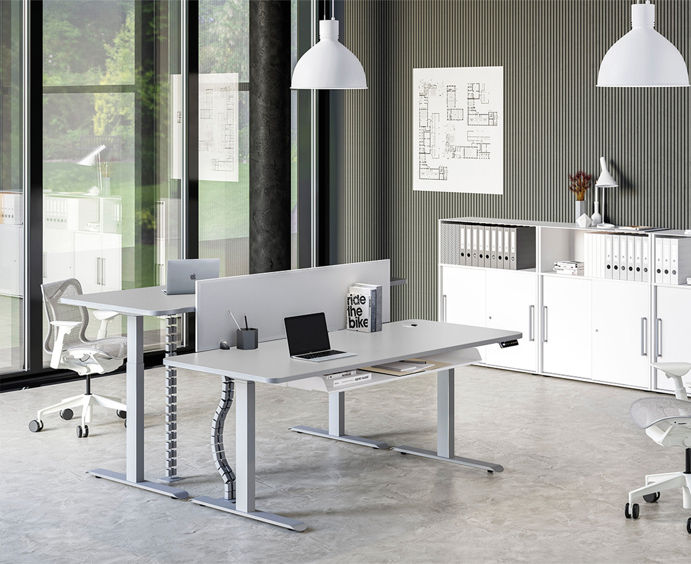 Move 3 premium Schreibtisch, elektrisch höhenverstellbar