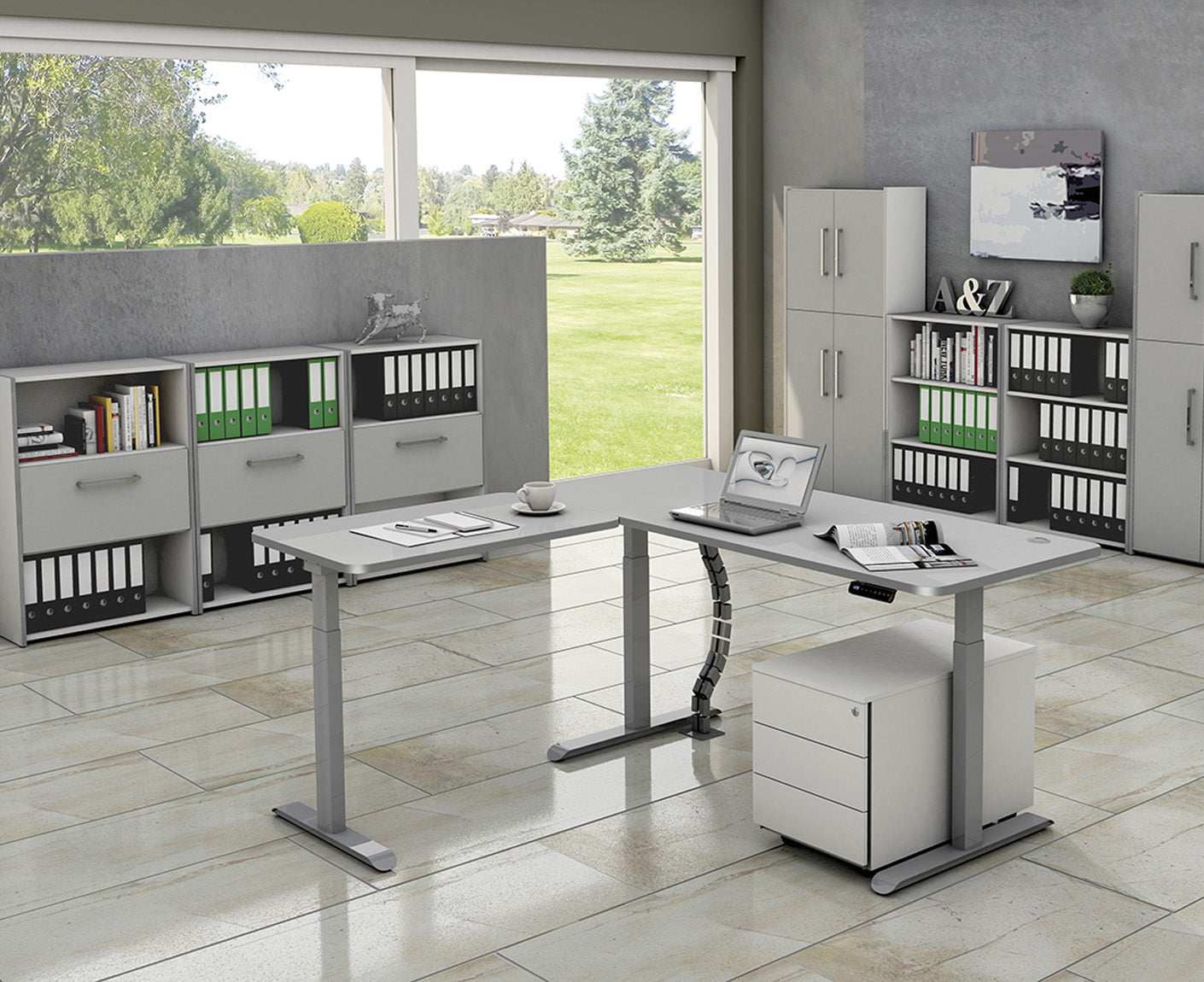 Move 3 premium Winkelkombination, elektrisch höhenverstellbar