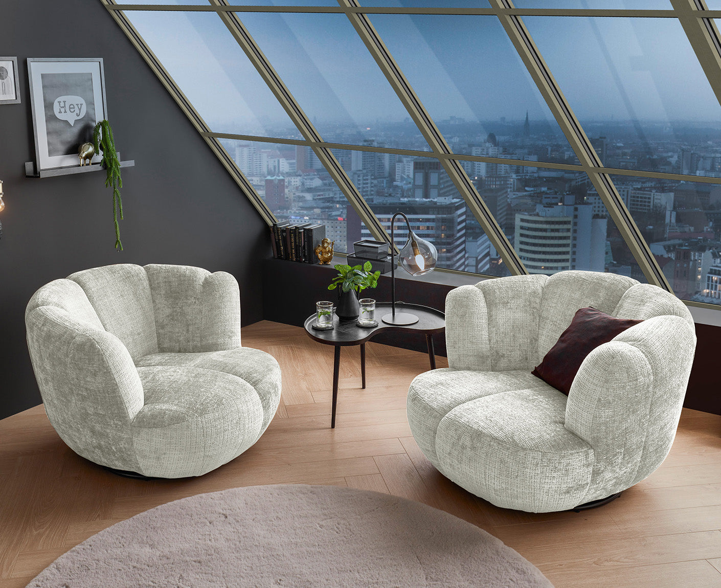 Muriel Sessel Drehsessel Loungesessel