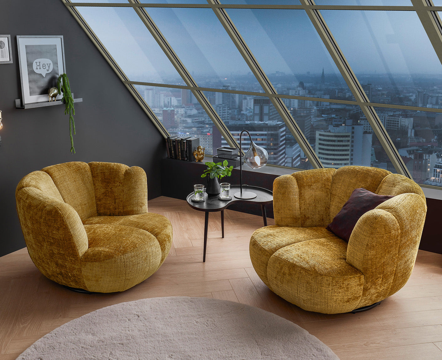 Muriel Sessel Drehsessel Loungesessel