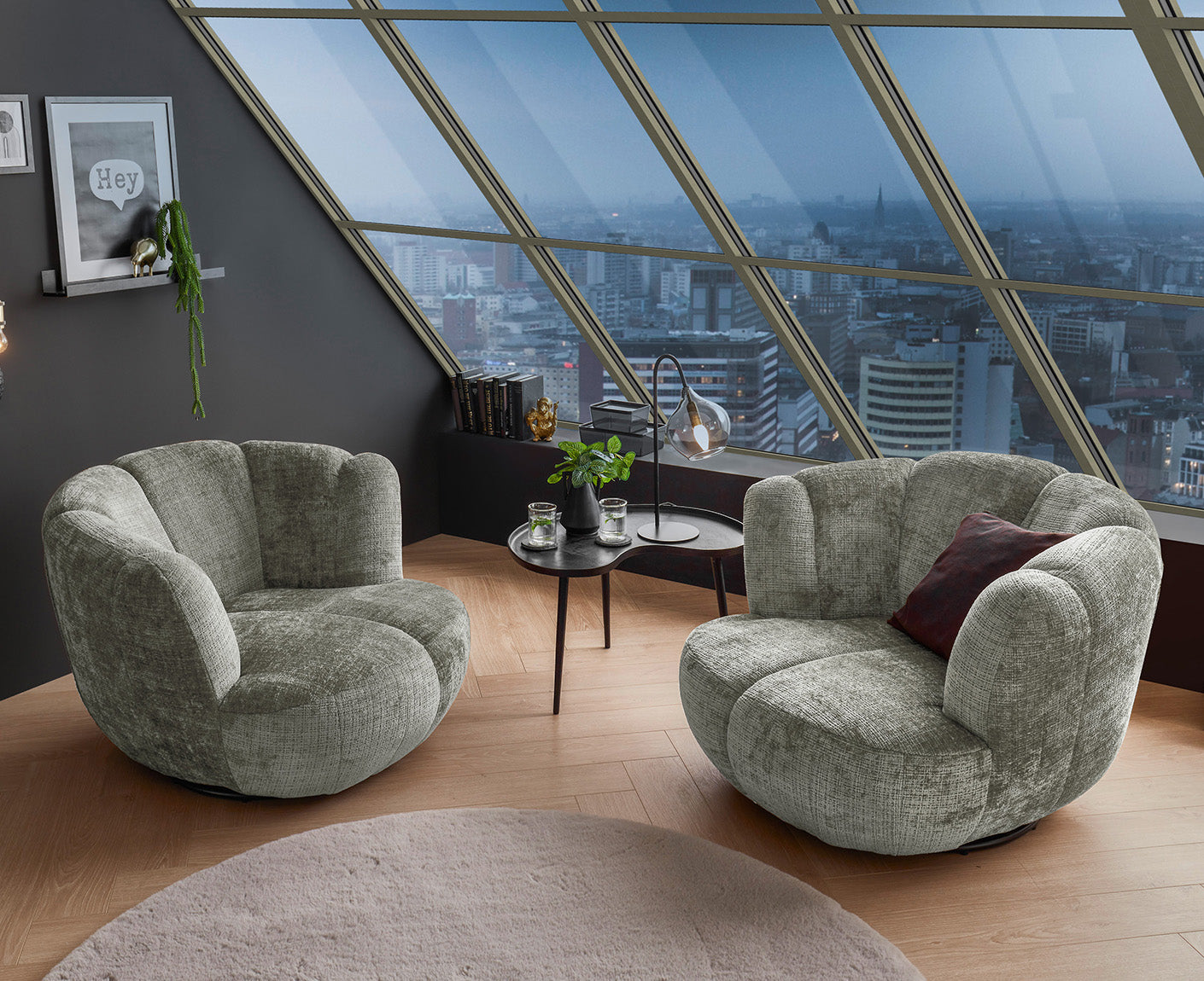 Muriel Sessel Drehsessel Loungesessel