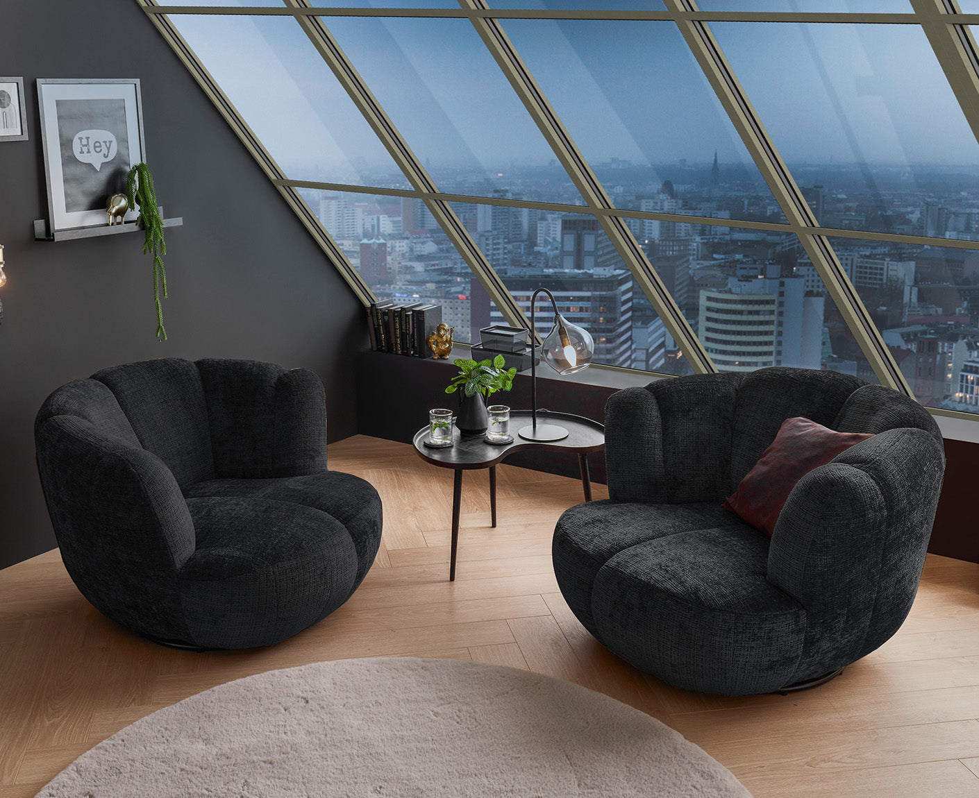 Muriel Sessel Drehsessel Loungesessel