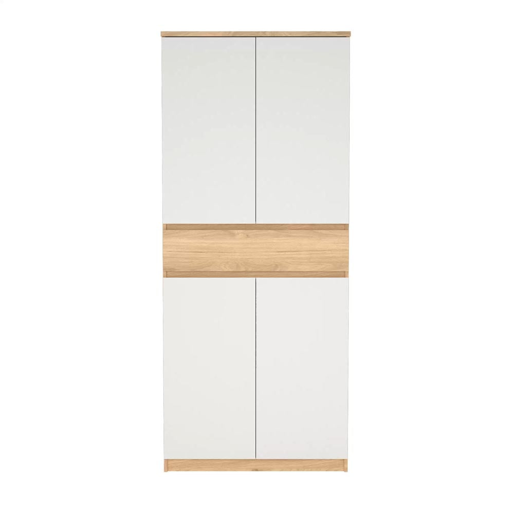 Naia Schuhschrank Jackson Hickory Weiß