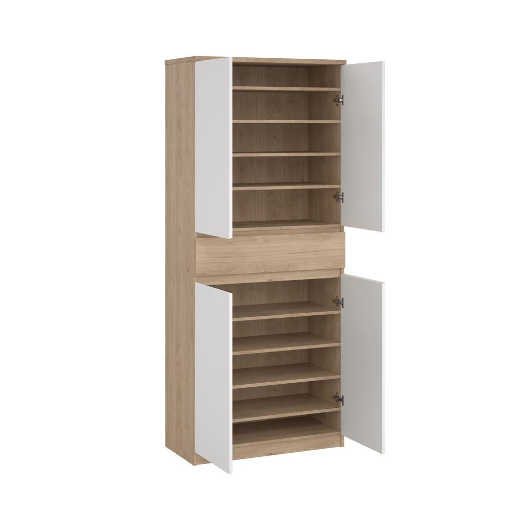 Naia Schuhschrank Jackson Hickory Weiß