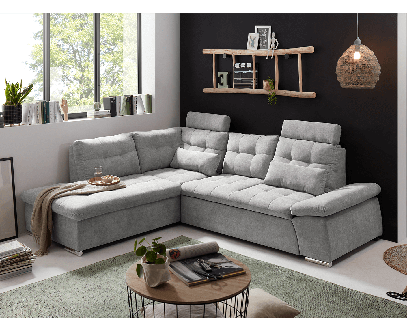 Nalo Ecksofa 260x219 cm, mit Schlaffunktion