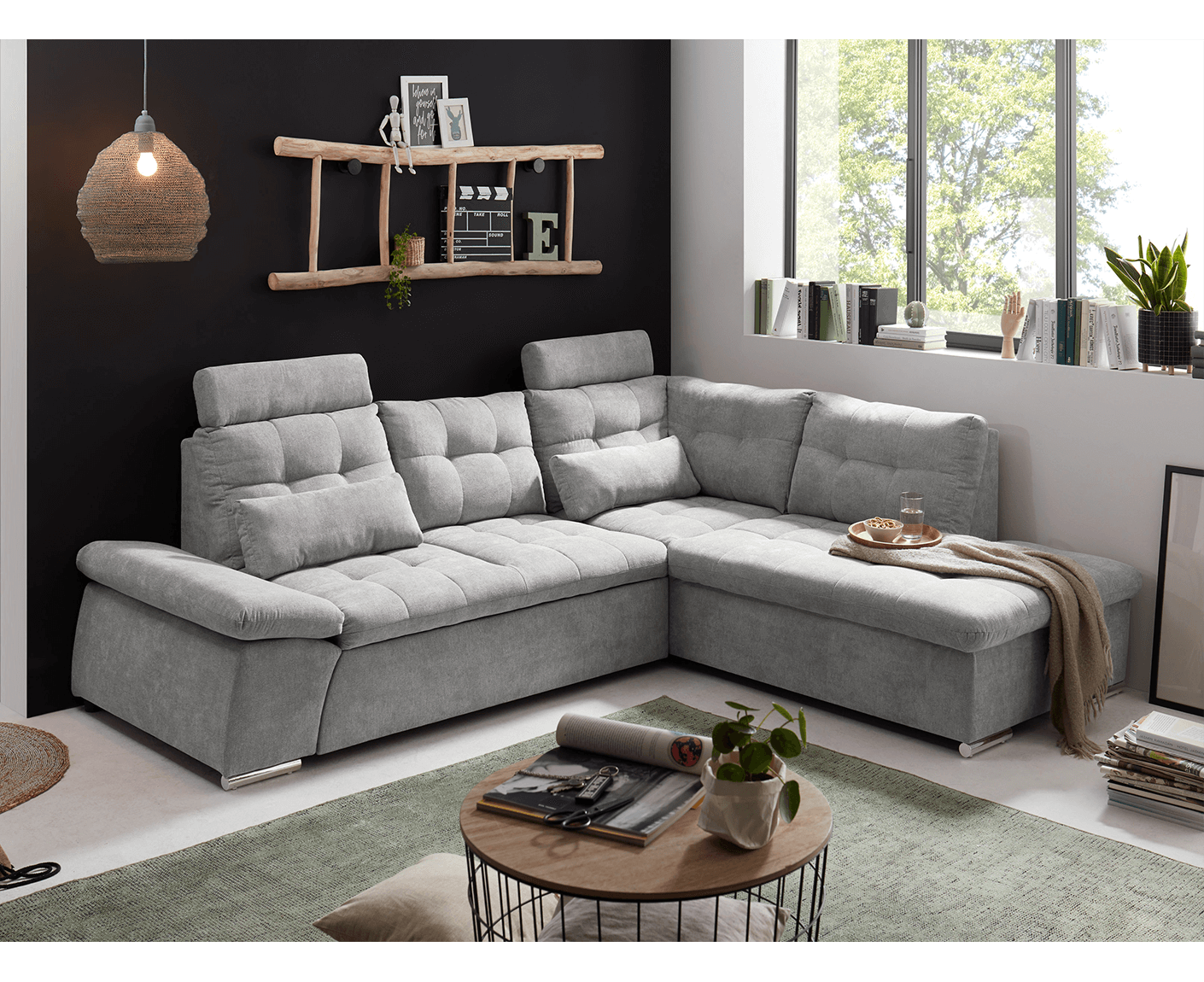 Nalo Ecksofa 260x219 cm, mit Schlaffunktion