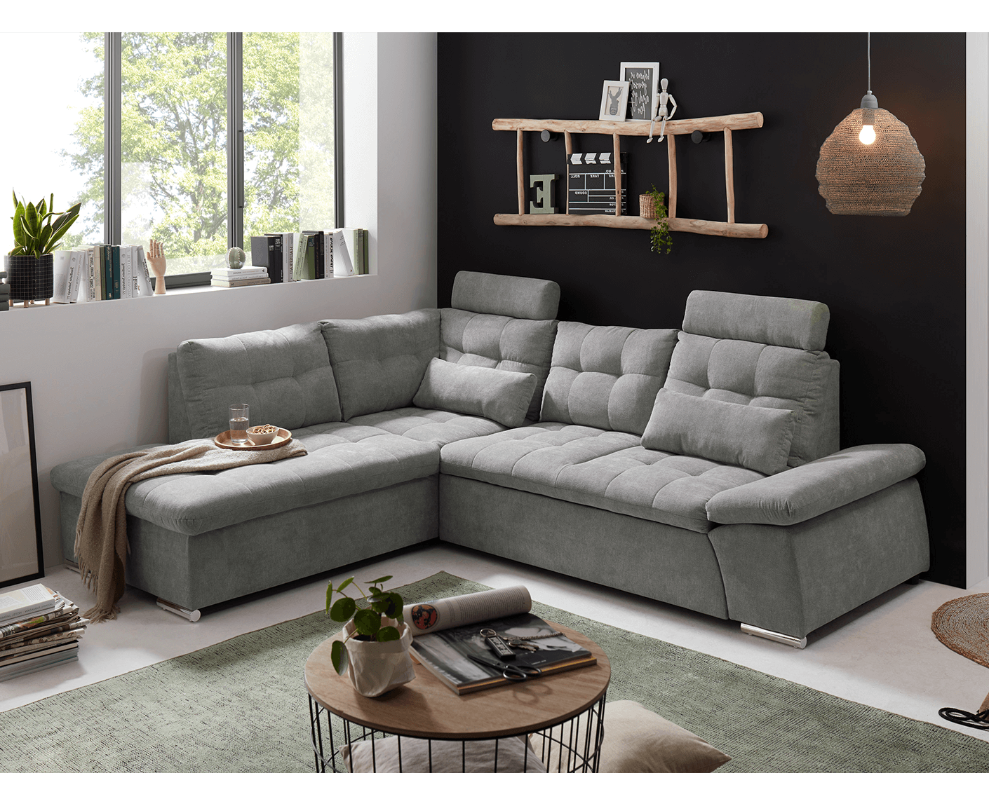 Nalo Ecksofa 260x219 cm, mit Schlaffunktion