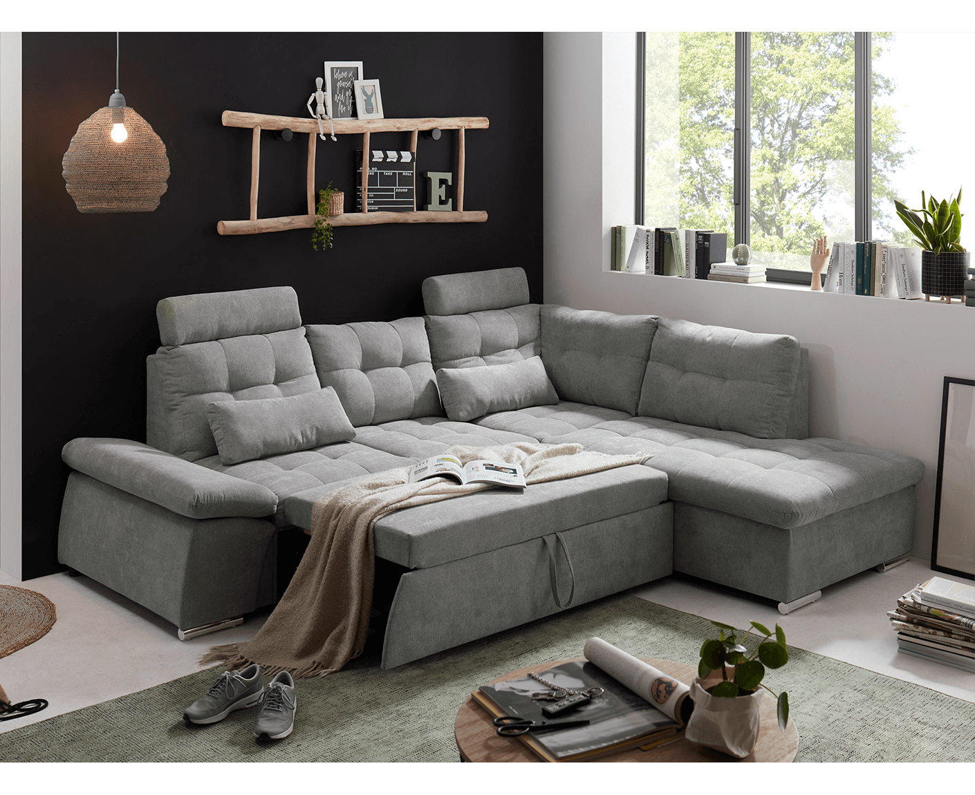 Nalo Ecksofa 260x219 cm, mit Schlaffunktion