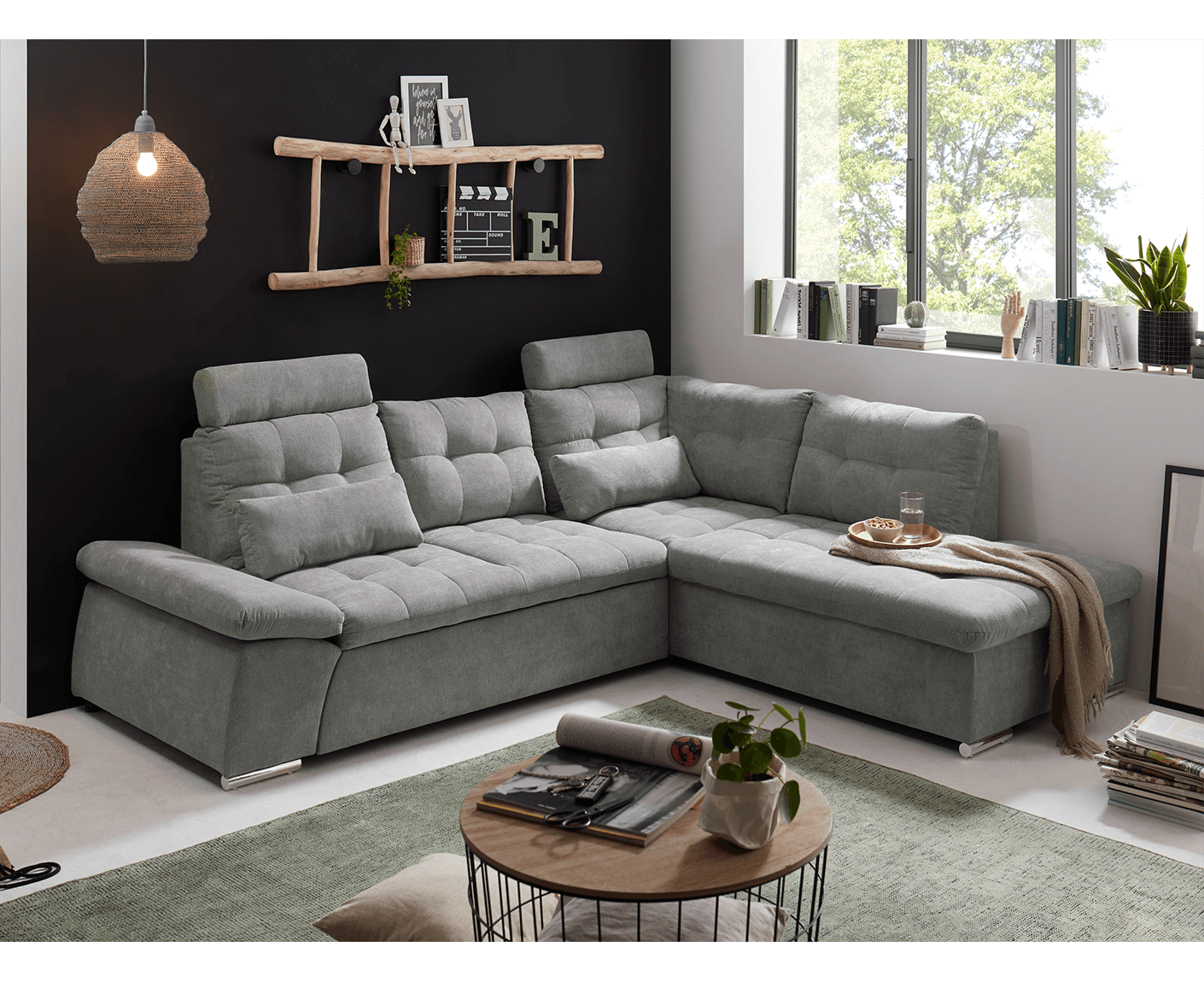 Nalo Ecksofa 260x219 cm, mit Schlaffunktion