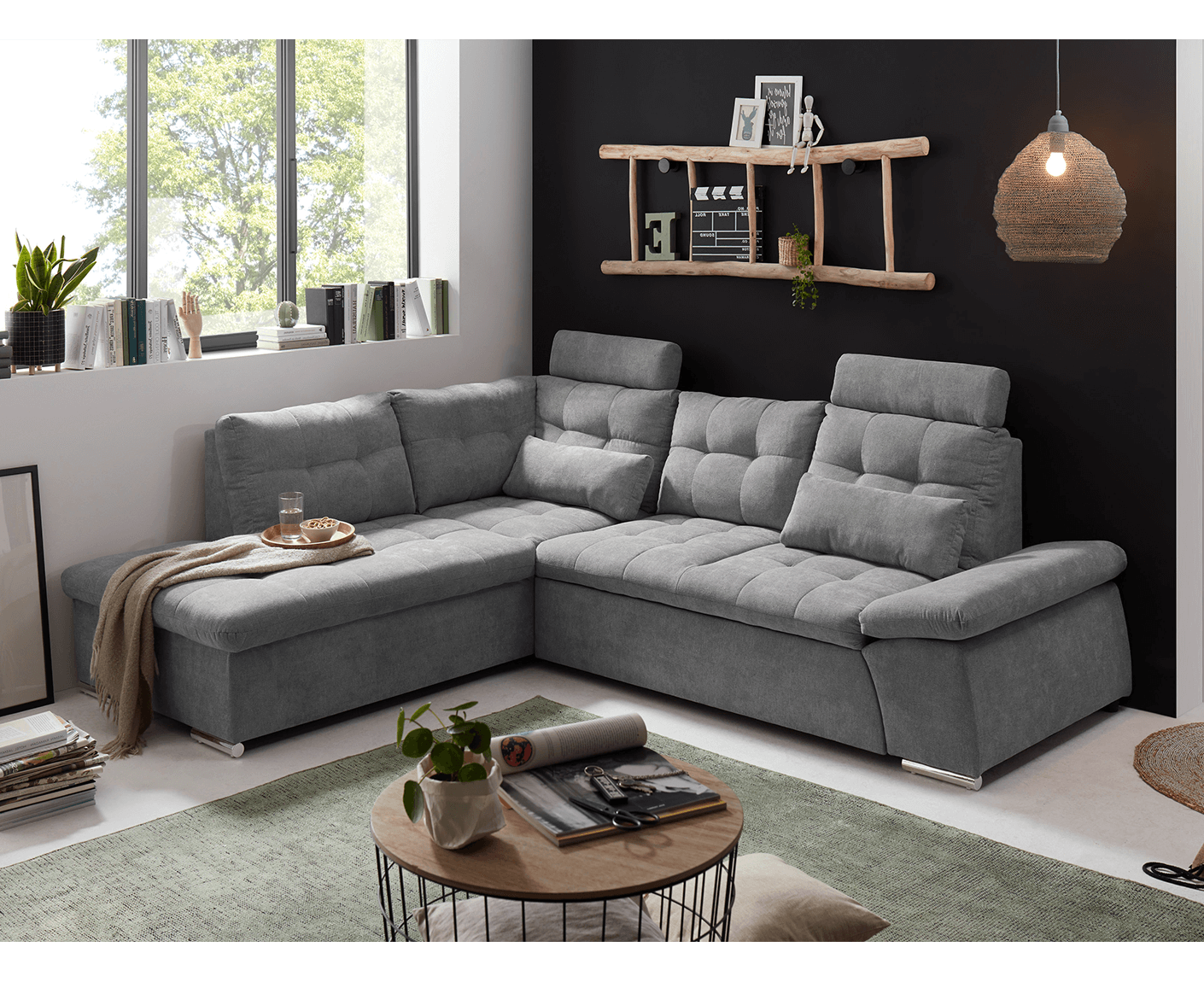 Nalo Ecksofa 260x219 cm, mit Schlaffunktion