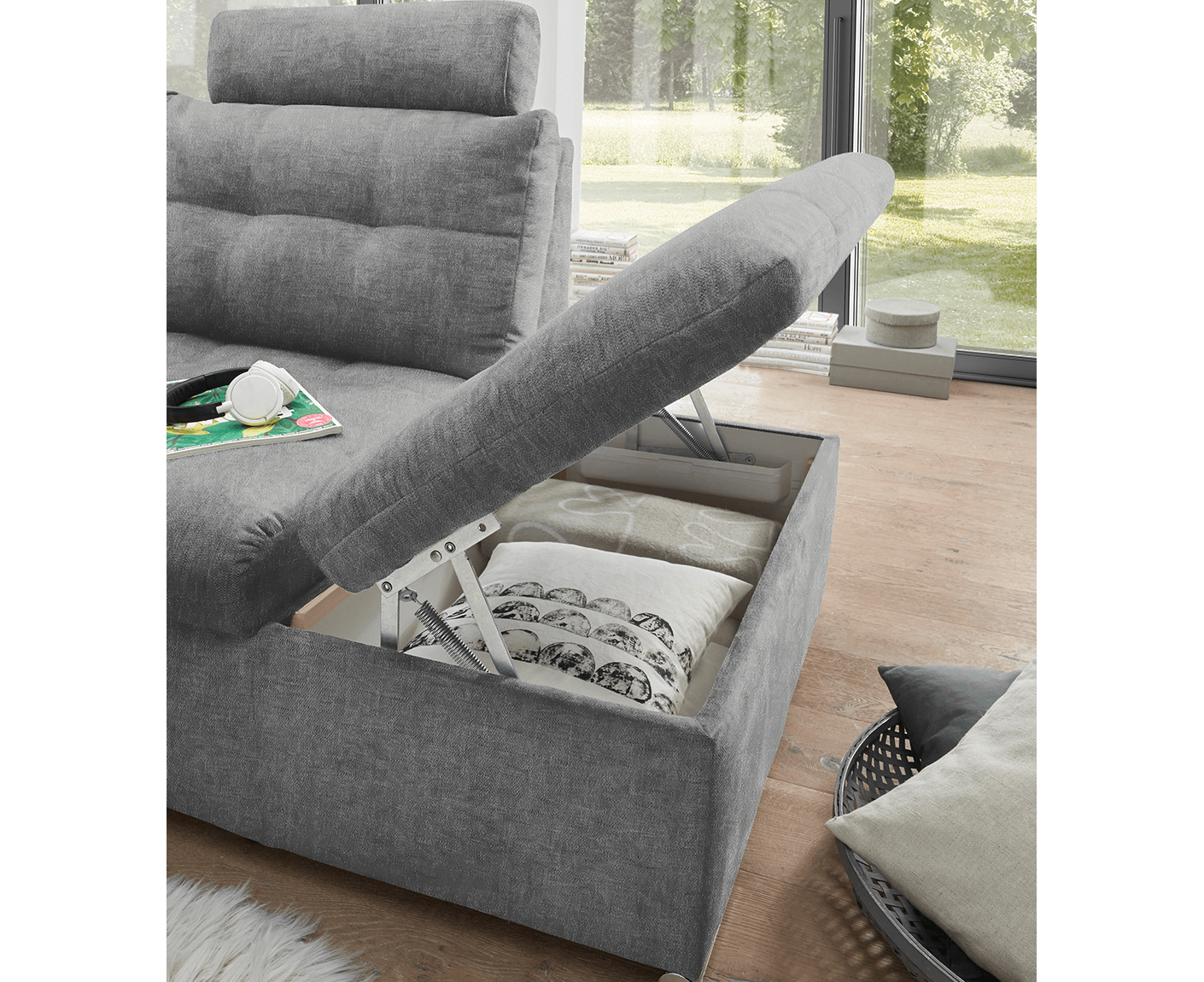Nalo Ecksofa 260x219 cm, mit Schlaffunktion