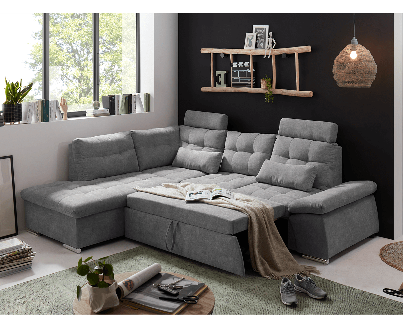 Nalo Ecksofa 260x219 cm, mit Schlaffunktion