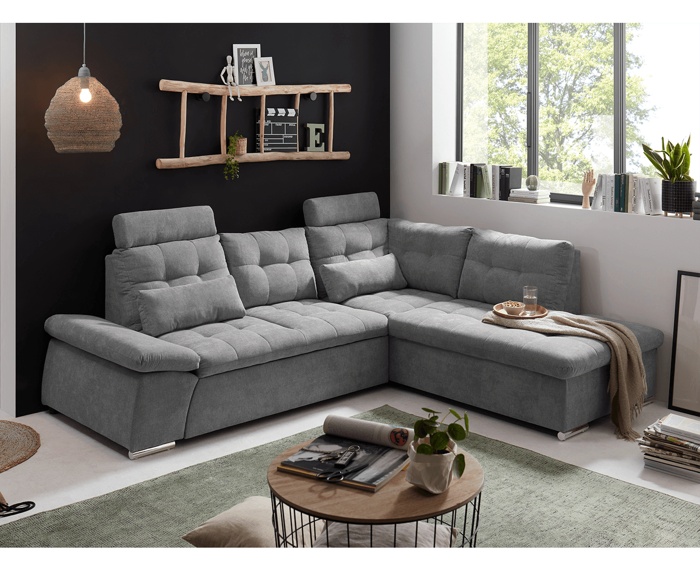 Nalo Ecksofa 260x219 cm, mit Schlaffunktion