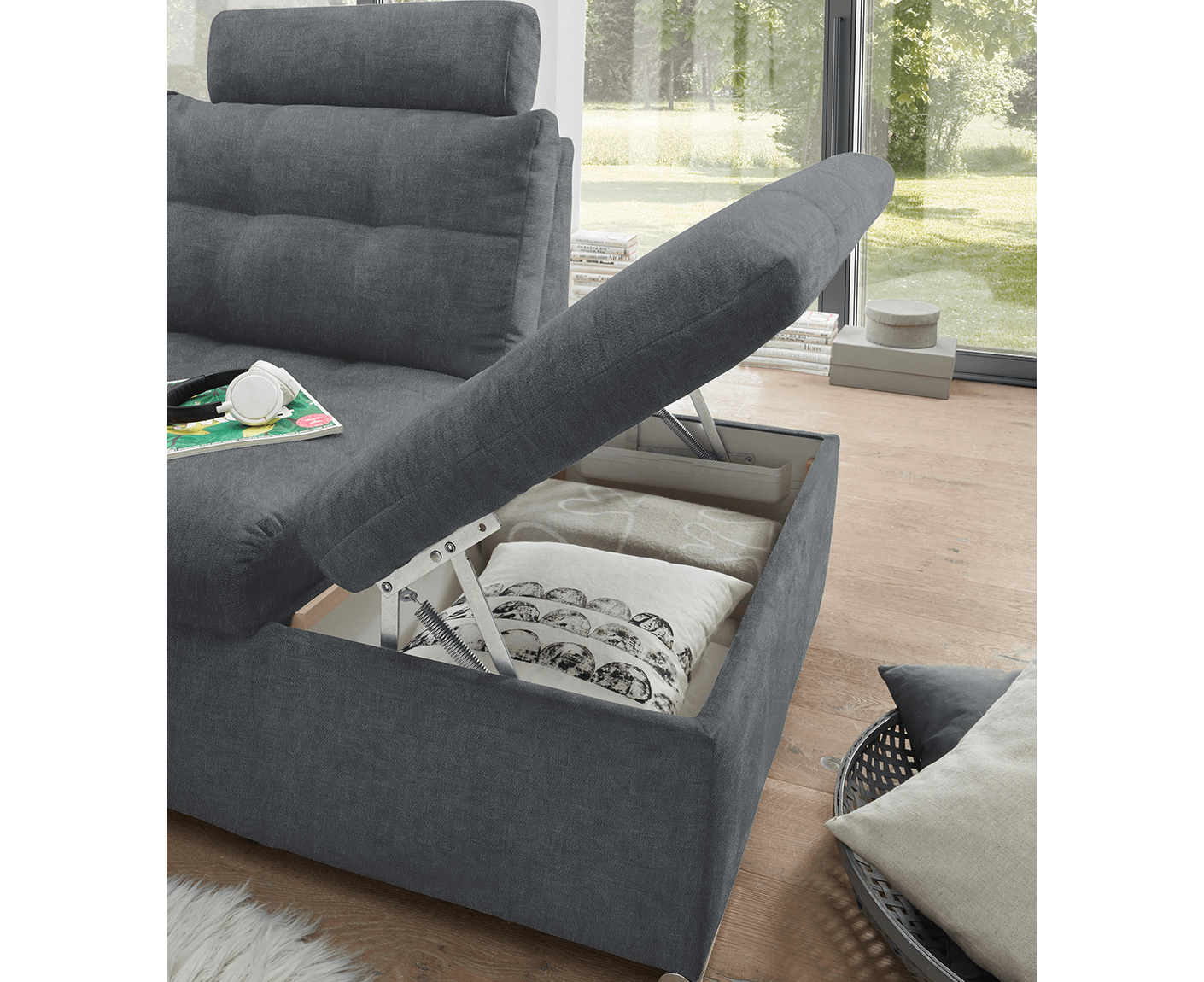 Nalo Ecksofa 260x219 cm, mit Schlaffunktion