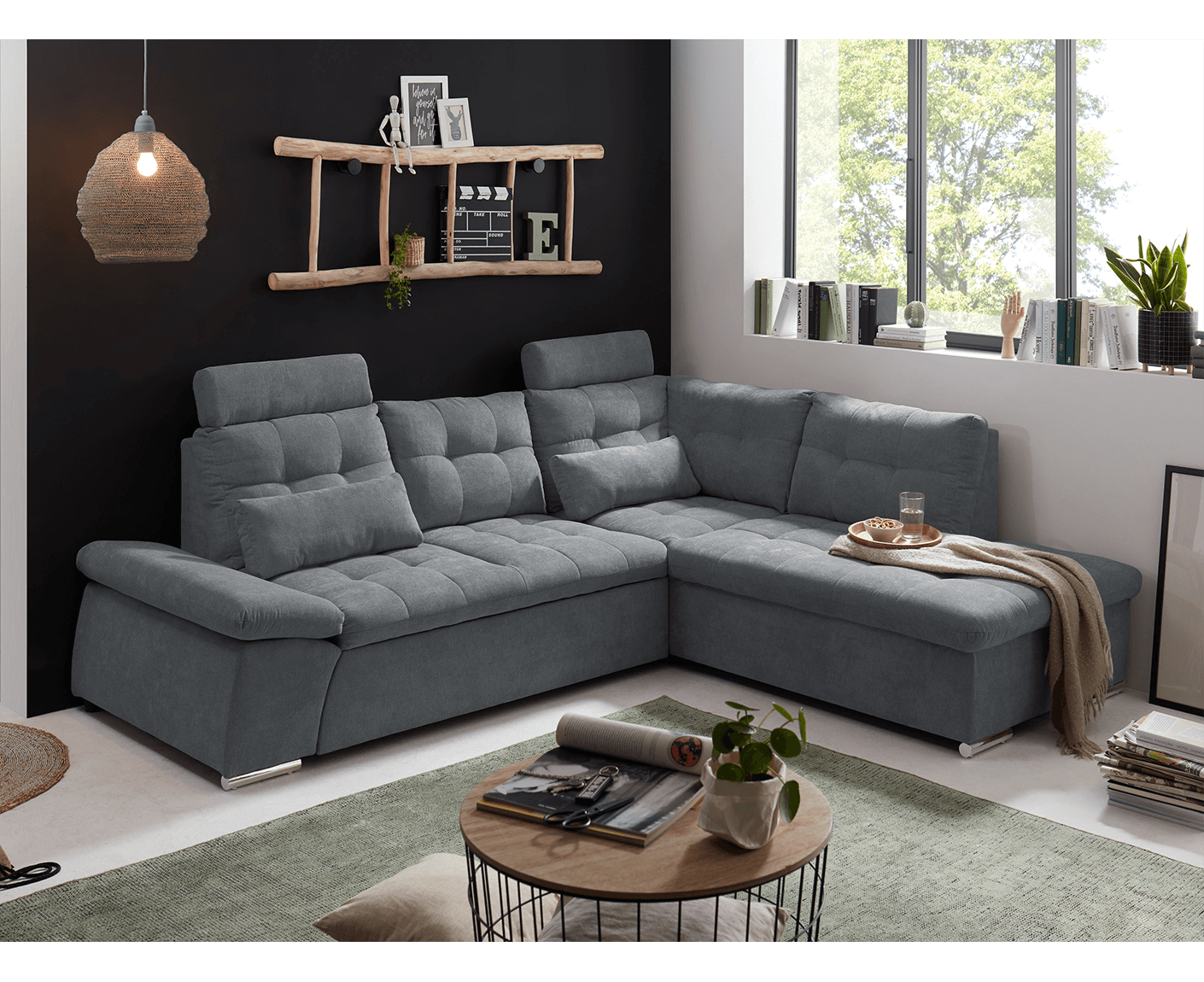 Nalo Ecksofa 260x219 cm, mit Schlaffunktion