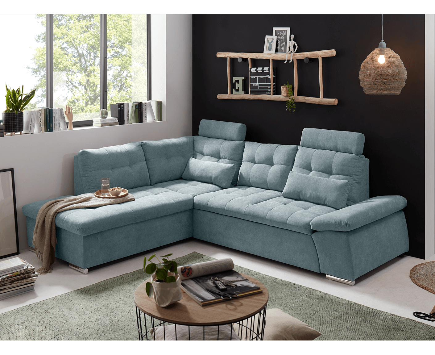 Nalo Ecksofa 260x219 cm, mit Schlaffunktion