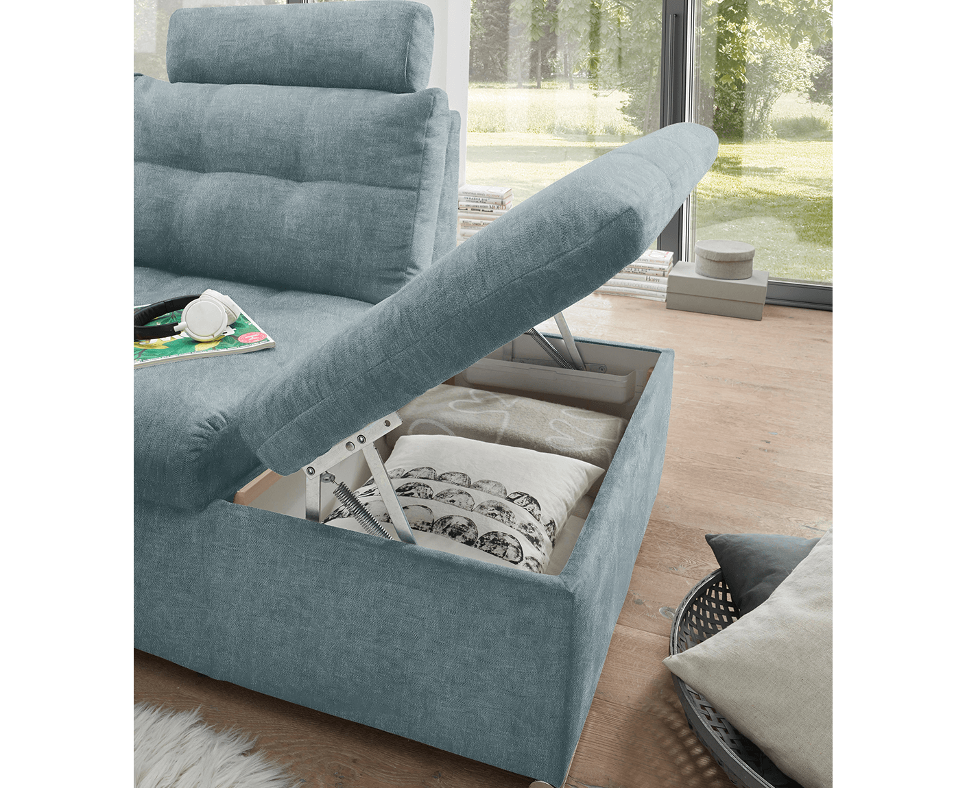 Nalo Ecksofa 260x219 cm, mit Schlaffunktion