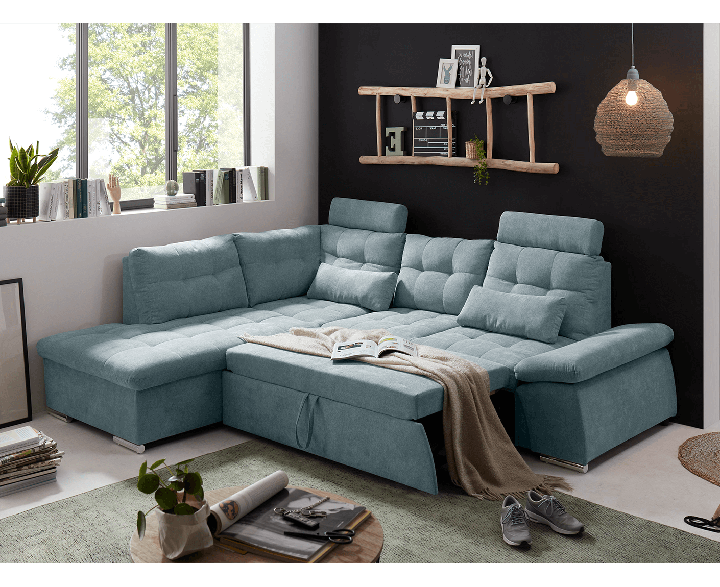 Nalo Ecksofa 260x219 cm, mit Schlaffunktion