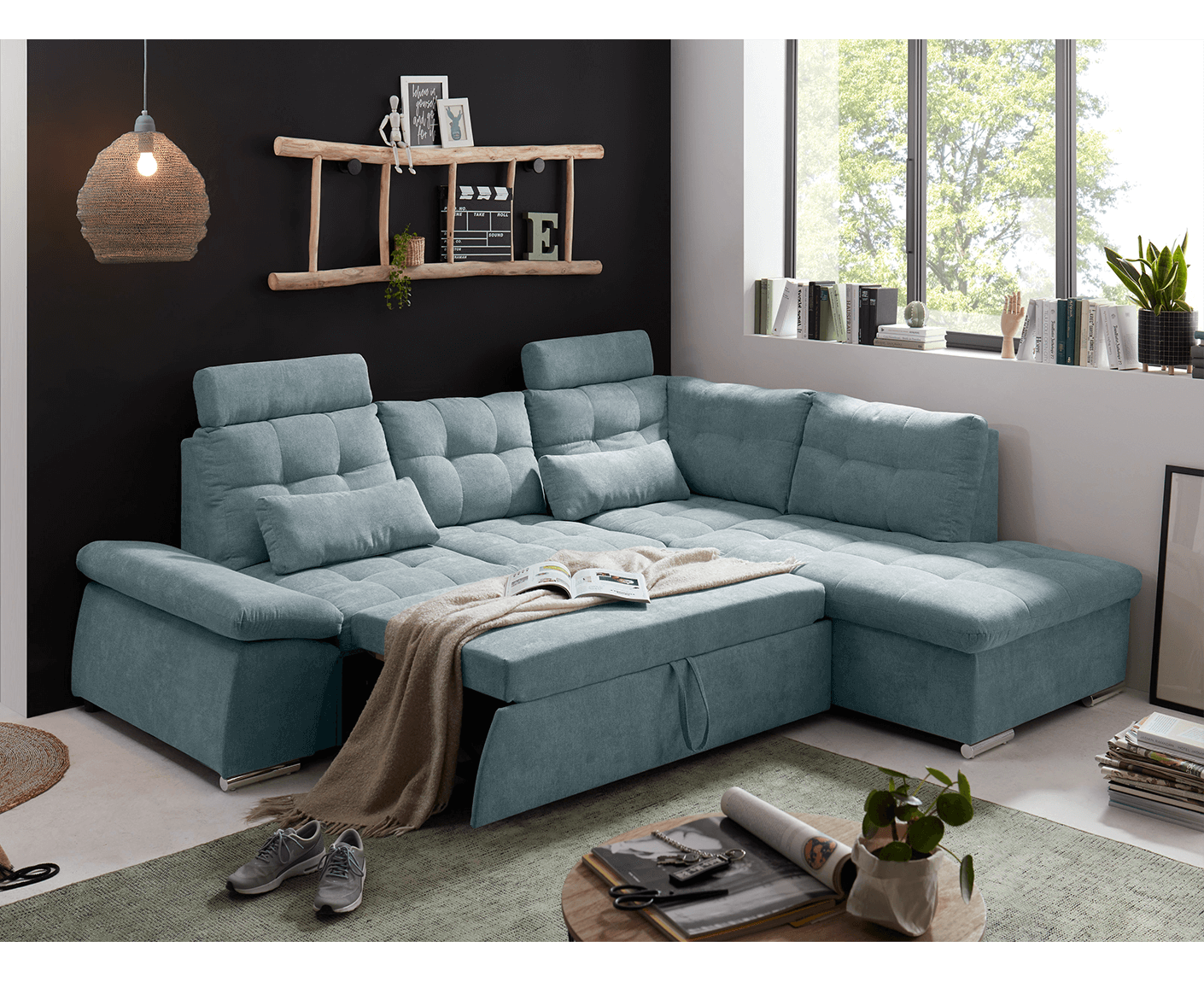 Nalo Ecksofa 260x219 cm, mit Schlaffunktion