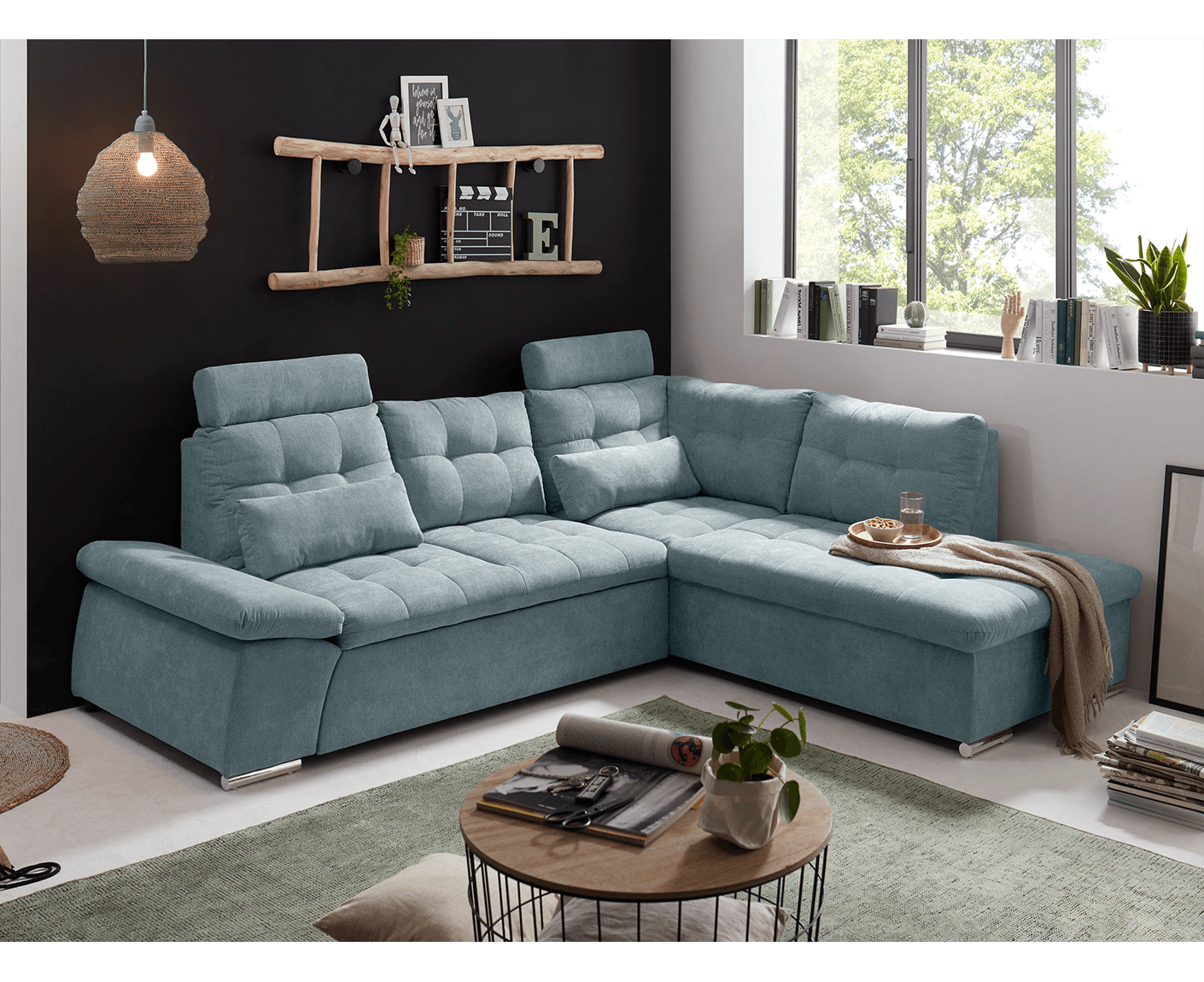 Nalo Ecksofa 260x219 cm, mit Schlaffunktion