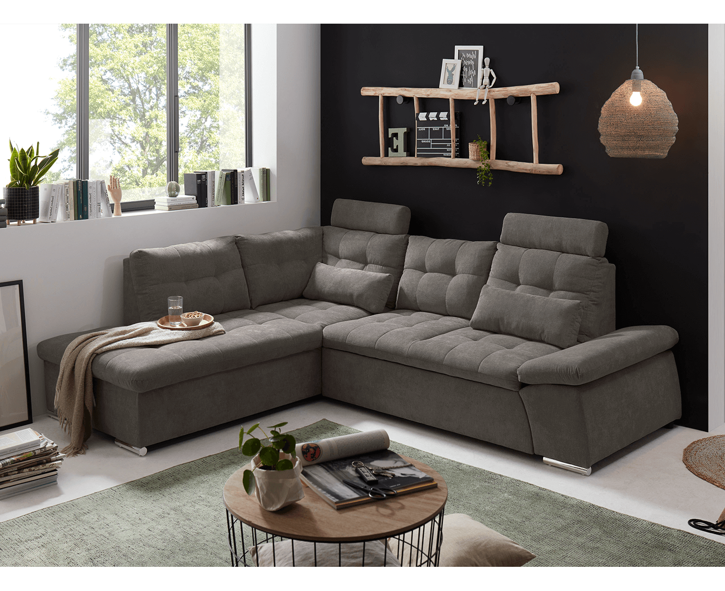 Nalo Ecksofa 260x219 cm, mit Schlaffunktion