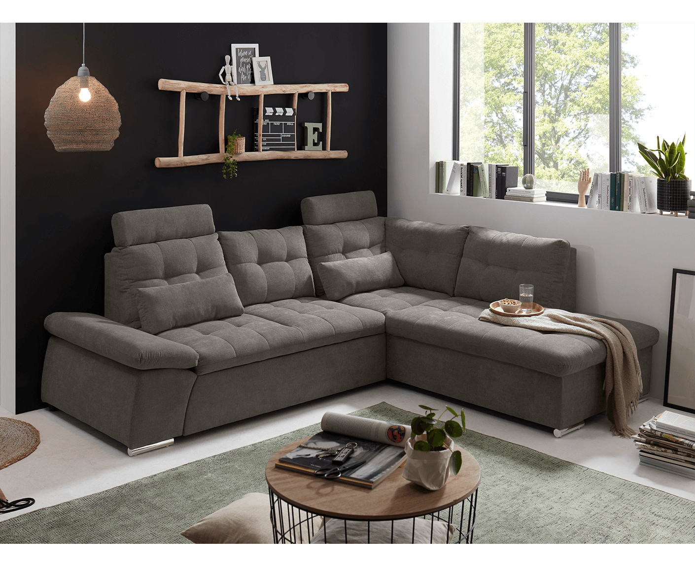 Nalo Ecksofa 260x219 cm, mit Schlaffunktion