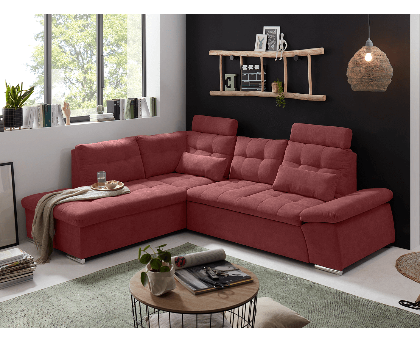Nalo Ecksofa 260x219 cm, mit Schlaffunktion