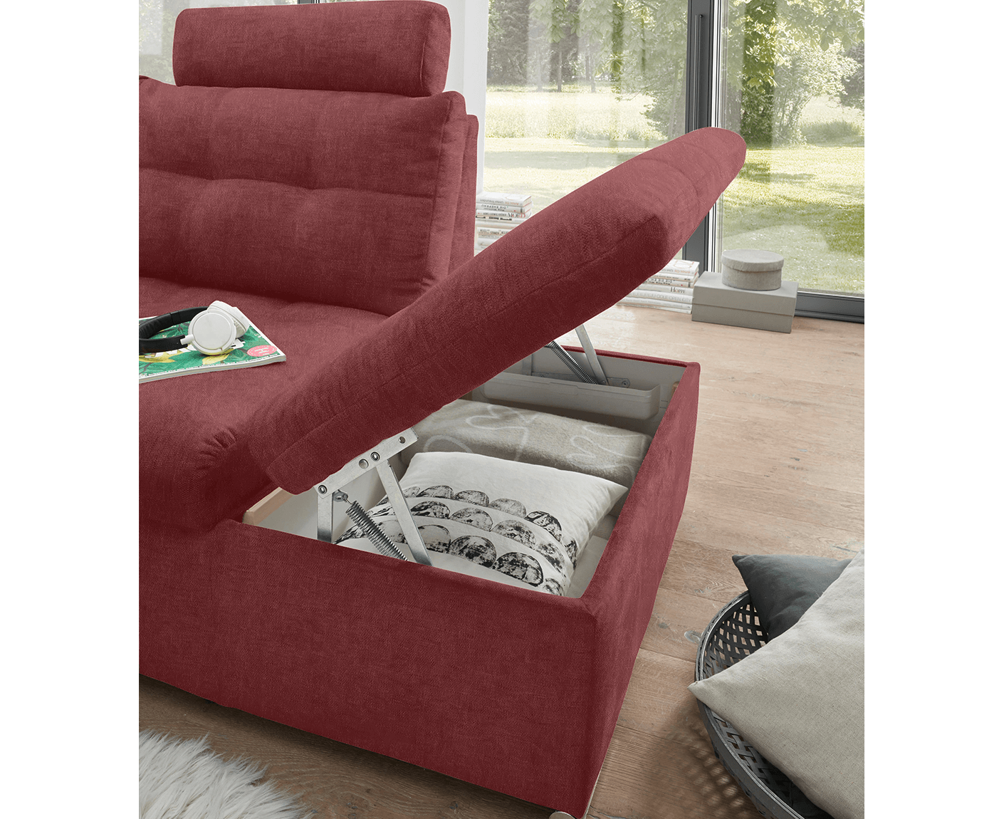 Nalo Ecksofa 260x219 cm, mit Schlaffunktion