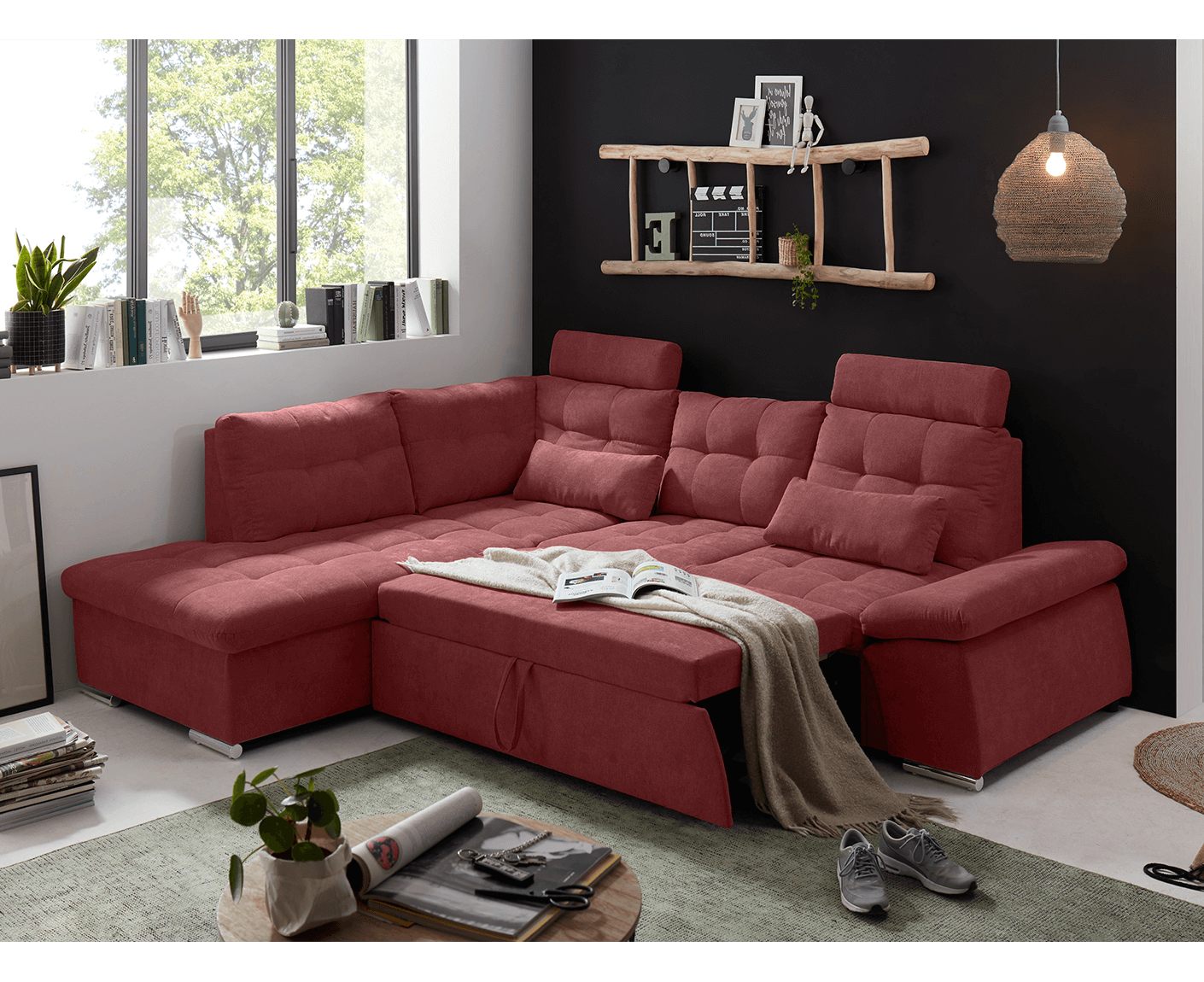 Nalo Ecksofa 260x219 cm, mit Schlaffunktion