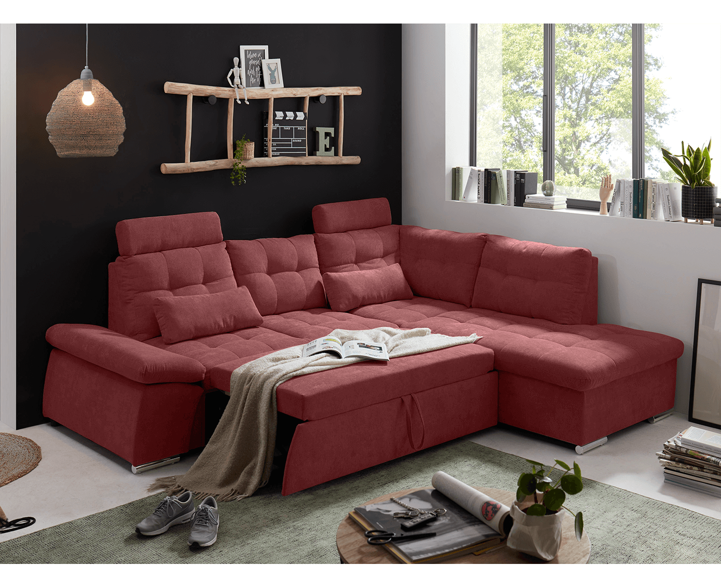Nalo Ecksofa 260x219 cm, mit Schlaffunktion