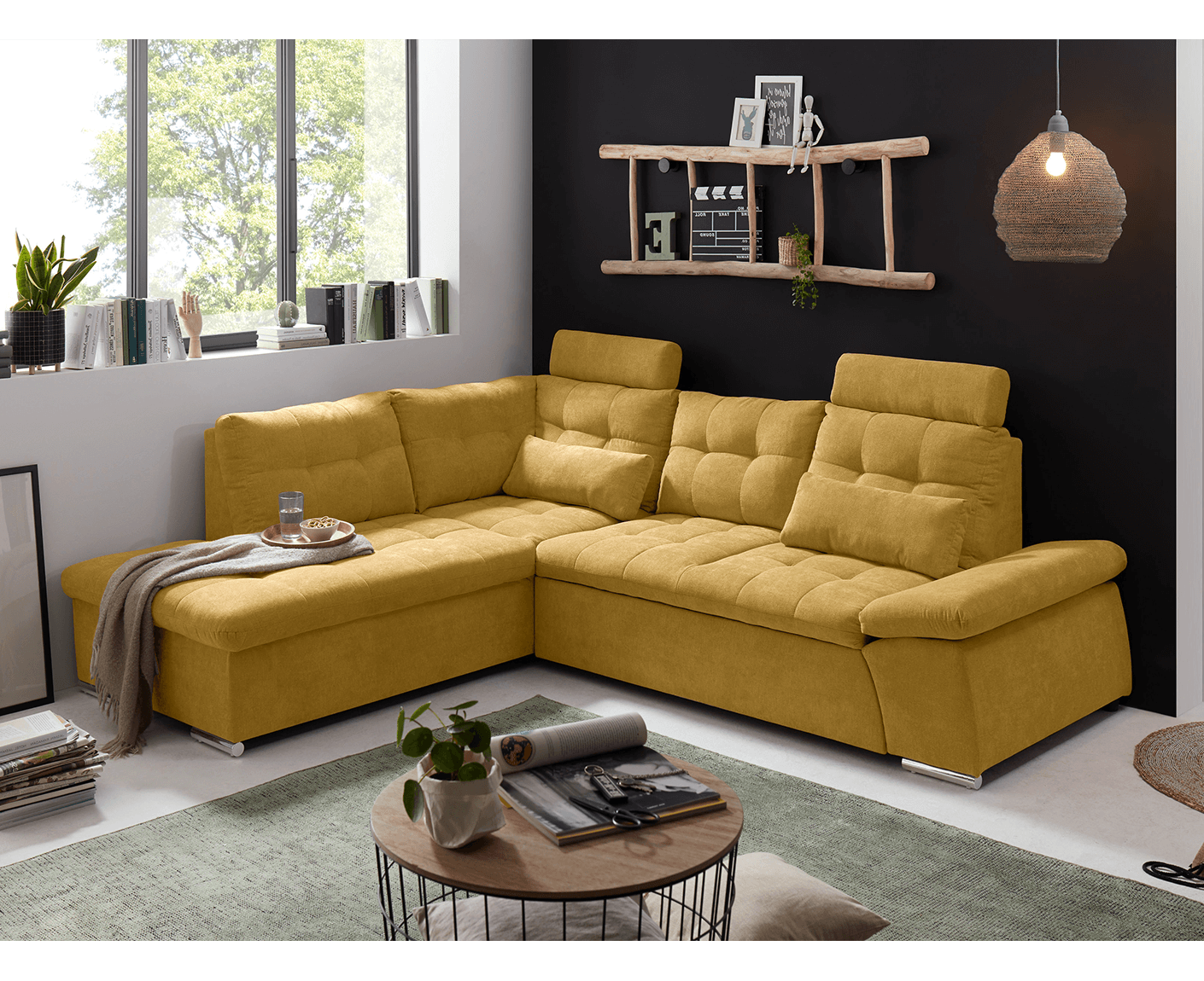 Nalo Ecksofa 260x219 cm, mit Schlaffunktion