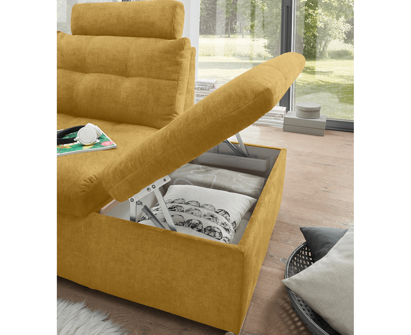 Nalo Ecksofa 260x219 cm, mit Schlaffunktion
