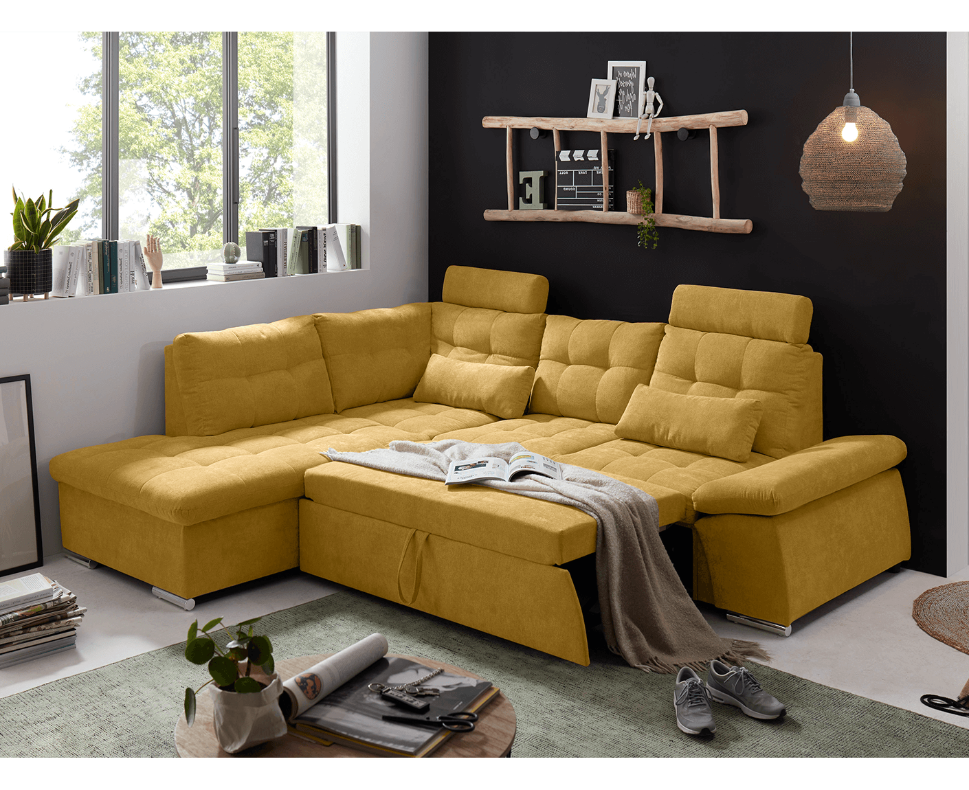 Nalo Ecksofa 260x219 cm, mit Schlaffunktion