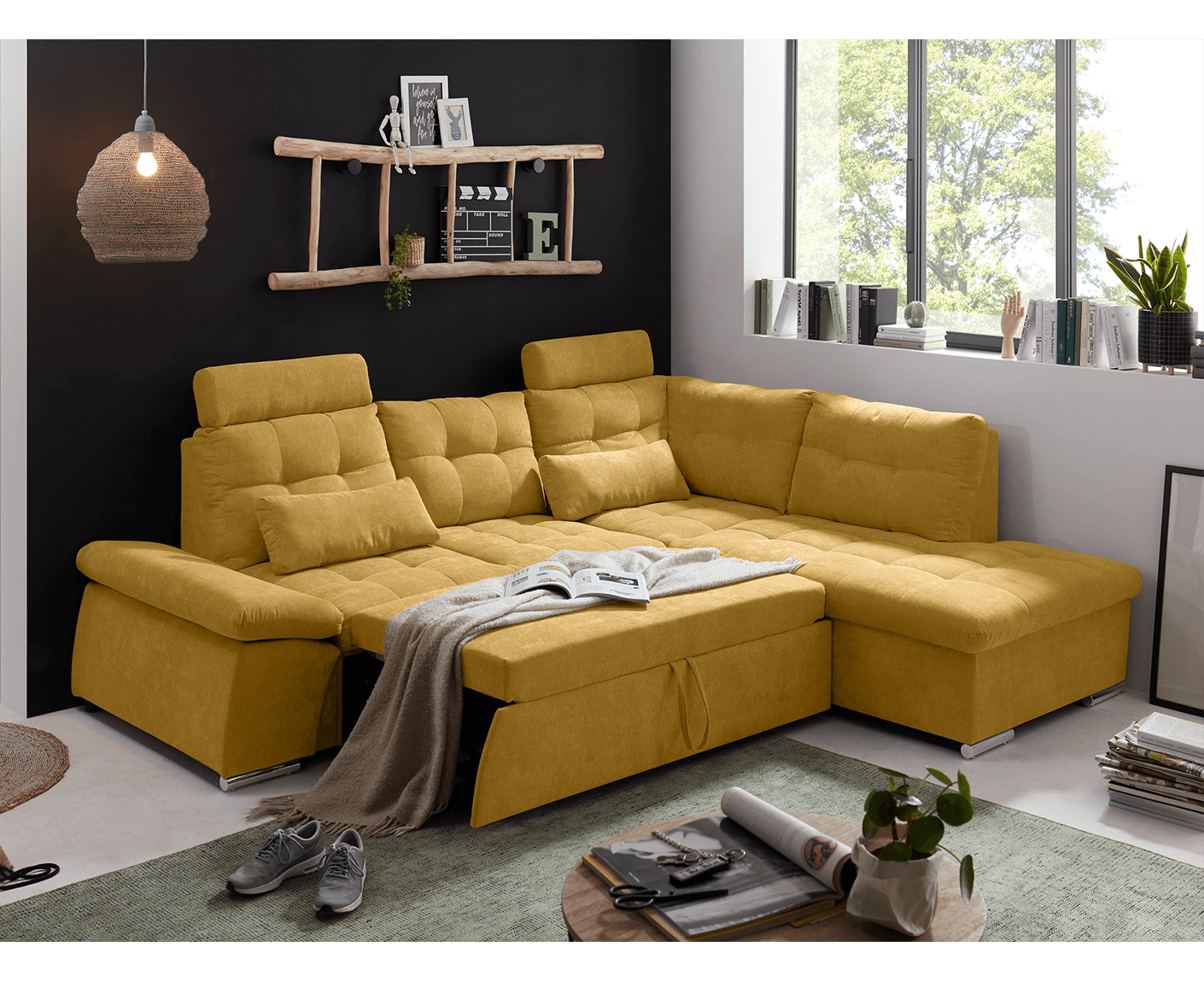 Nalo Ecksofa 260x219 cm, mit Schlaffunktion