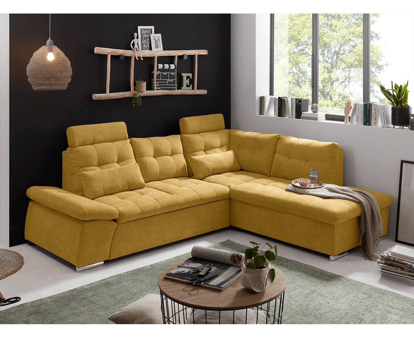 Nalo Ecksofa 260x219 cm, mit Schlaffunktion